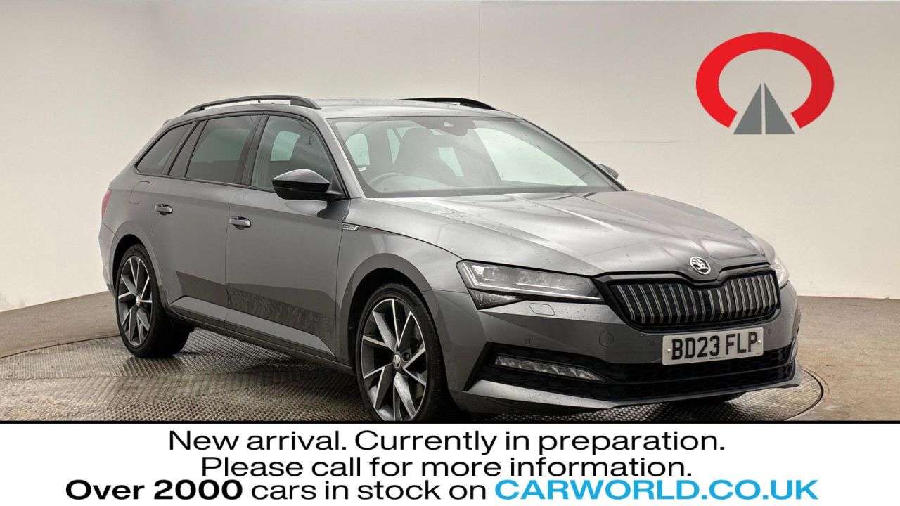 A 2023 SKODA SUPERB 1.4 TSI iV 13kWh SportLine Plus Estate 5dr Petrol Plug-in Hybrid DSG Euro 6 A 2023 SKODA SUPERB 1.4 TSI iV 13kWh SportLine Plus Estate 5dr Petrol Plug-in Hybrid DSG Euro 6