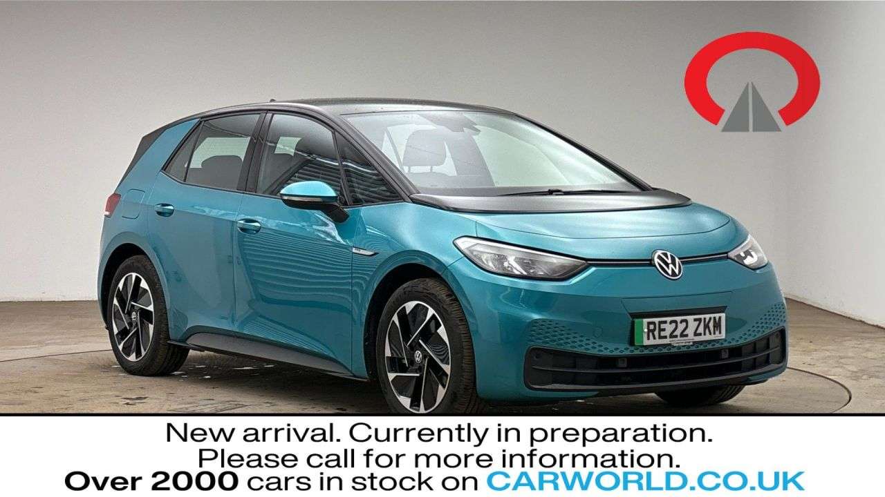 A 2022 VOLKSWAGEN ID3 Pro Performance 58kWh Life Hatchback 5dr Electric Auto (204 ps) A 2022 VOLKSWAGEN ID3 Pro Performance 58kWh Life Hatchback 5dr Electric Auto (204 ps)