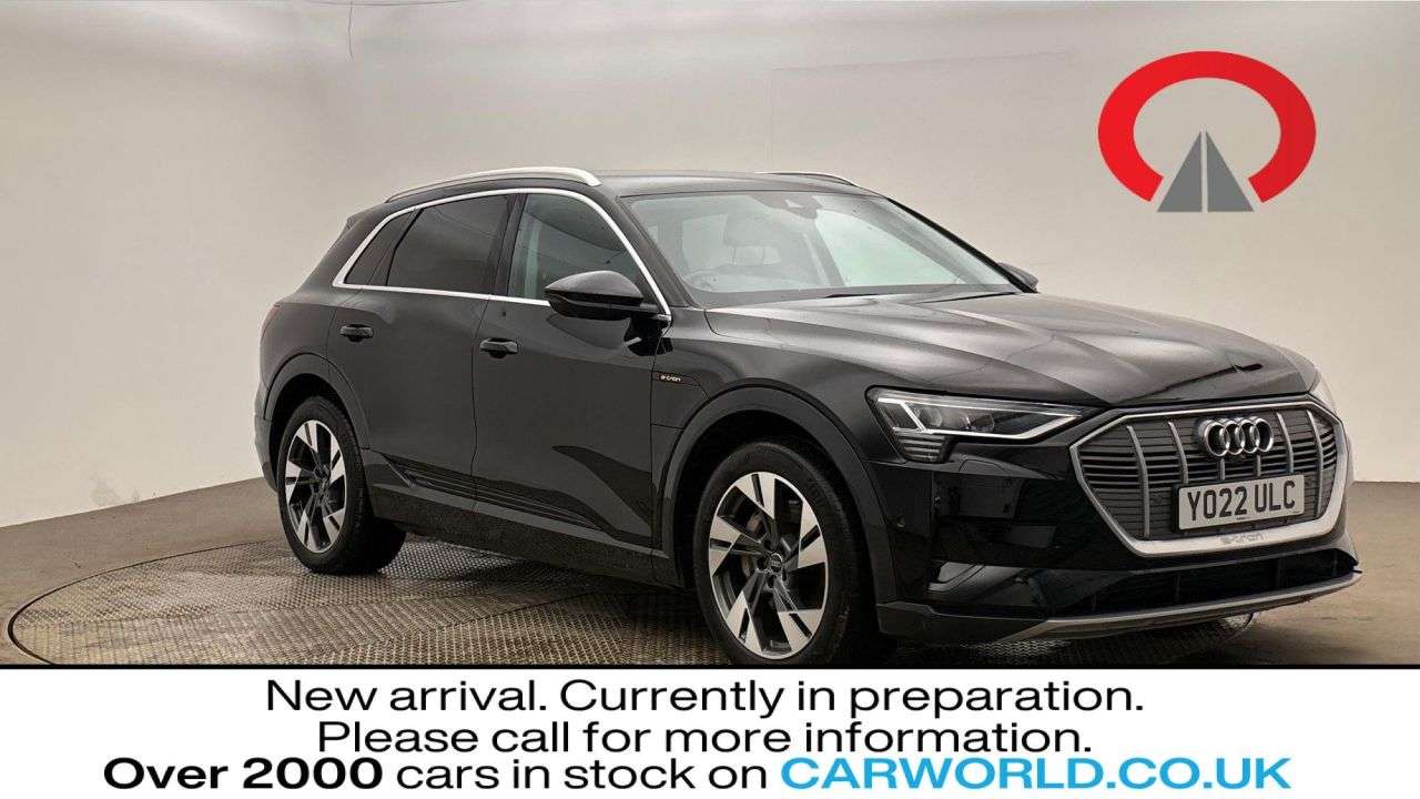 A 2022 AUDI E-TRON 55 Sport SUV 5dr Electric Auto quattro 95kWh (11kW Charger) (408 ps) A 2022 AUDI E-TRON 55 Sport SUV 5dr Electric Auto quattro 95kWh (11kW Charger) (408 ps)