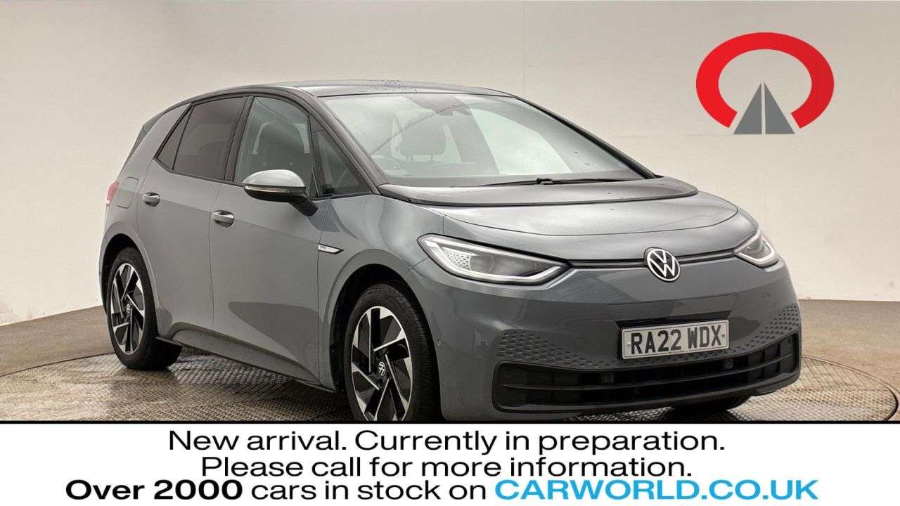 A 2022 VOLKSWAGEN ID3 Pro Performance 58kWh Family Hatchback 5dr Electric Auto (204 ps) A 2022 VOLKSWAGEN ID3 Pro Performance 58kWh Family Hatchback 5dr Electric Auto (204 ps)
