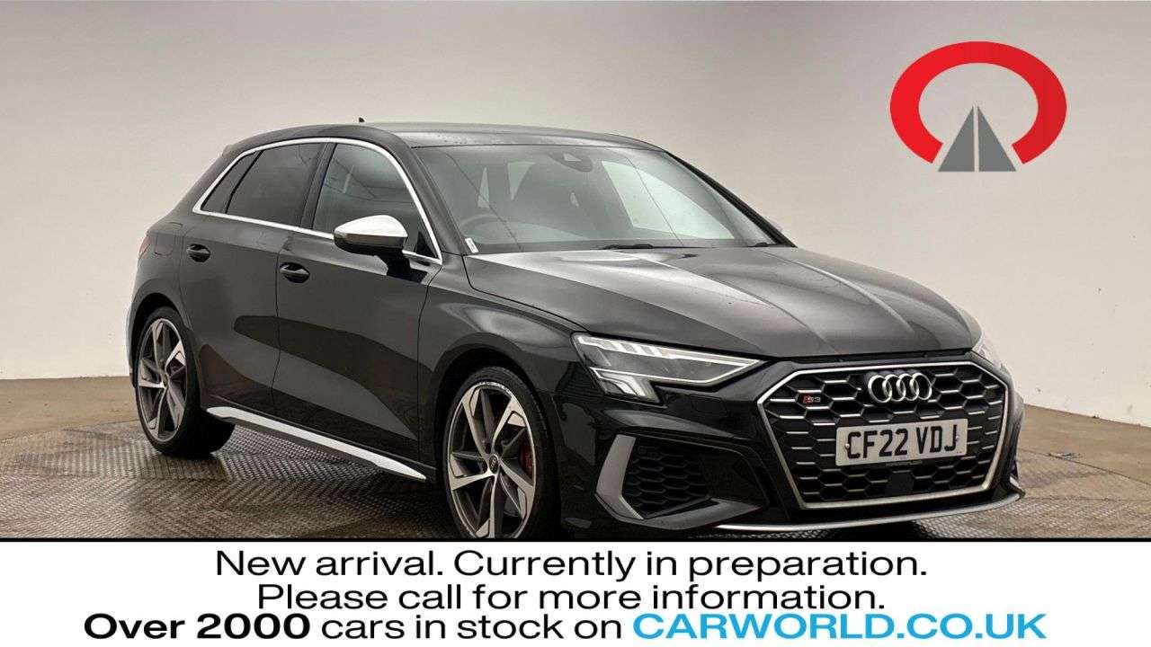 A 2022 AUDI S3 2.0 TFSI Sportback 5dr Petrol S Tronic quattro Euro 6 (s/s) (310 ps) A 2022 AUDI S3 2.0 TFSI Sportback 5dr Petrol S Tronic quattro Euro 6 (s/s) (310 ps)