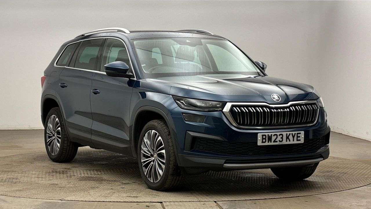 A 2023 SKODA KODIAQ 2.0 TDI SE L Executive SUV 5dr Diesel DSG Euro 6 (s/s) (7 Seat) (150 ps) A 2023 SKODA KODIAQ 2.0 TDI SE L Executive SUV 5dr Diesel DSG Euro 6 (s/s) (7 Seat) (150 ps)