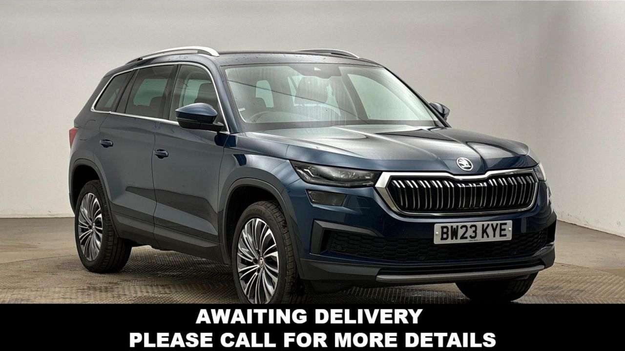 A 2023 SKODA KODIAQ 2.0 TDI SE L Executive SUV 5dr Diesel DSG Euro 6 (s/s) (7 Seat) (150 ps) A 2023 SKODA KODIAQ 2.0 TDI SE L Executive SUV 5dr Diesel DSG Euro 6 (s/s) (7 Seat) (150 ps)