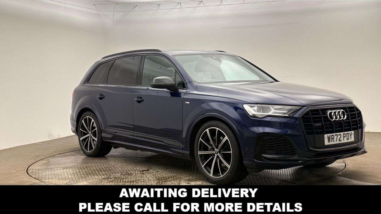 A 2022 AUDI Q7 3.0 TFSI V6 55 Black Edition SUV 5dr Petrol Tiptronic quattro Euro 6 (s/s) A 2022 AUDI Q7 3.0 TFSI V6 55 Black Edition SUV 5dr Petrol Tiptronic quattro Euro 6 (s/s)