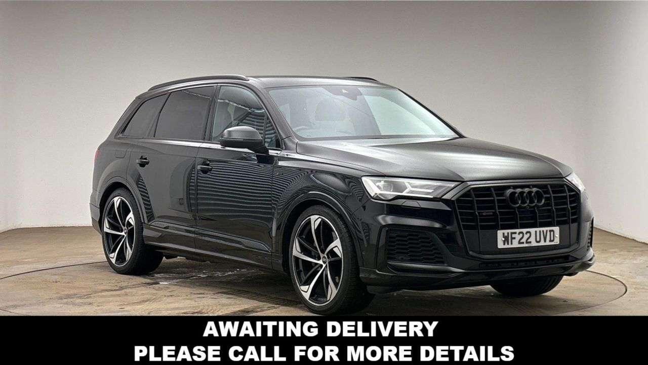 A 2022 AUDI Q7 3.0 TFSI V6 55 Black Edition SUV 5dr Petrol Tiptronic quattro Euro 6 (s/s) A 2022 AUDI Q7 3.0 TFSI V6 55 Black Edition SUV 5dr Petrol Tiptronic quattro Euro 6 (s/s)