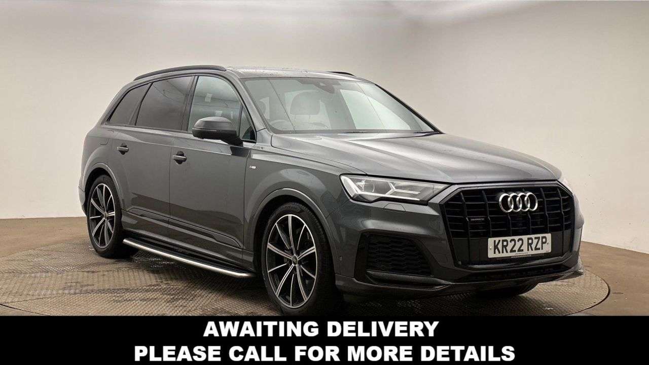 A 2022 AUDI Q7 3.0 TFSI V6 55 Black Edition SUV 5dr Petrol Tiptronic quattro Euro 6 (s/s) A 2022 AUDI Q7 3.0 TFSI V6 55 Black Edition SUV 5dr Petrol Tiptronic quattro Euro 6 (s/s)