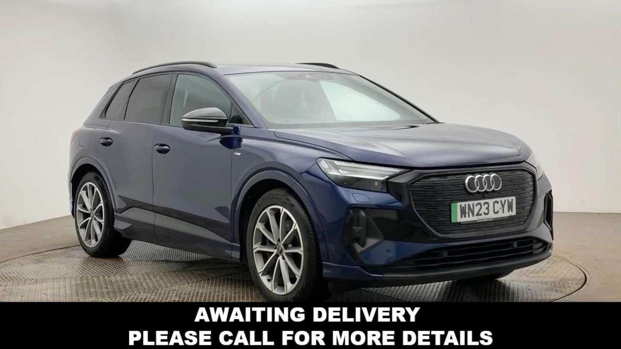 A 2023 AUDI Q4 E-TRON 40 Edition 1 SUV 5dr Electric Auto 82kWh (204 ps) A 2023 AUDI Q4 E-TRON 40 Edition 1 SUV 5dr Electric Auto 82kWh (204 ps)