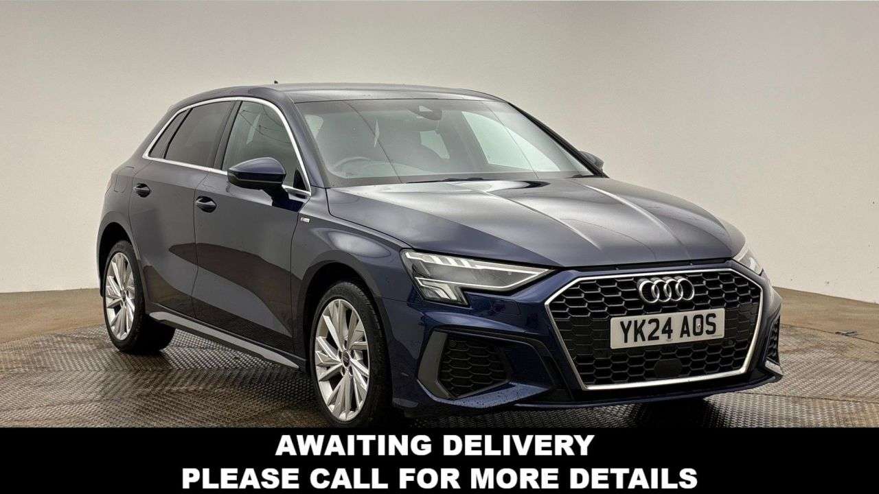 A 2024 AUDI A3 1.4 TFSIe 40 S line Sportback 5dr Petrol Plug-in Hybrid S Tronic Euro 6 (s/ A 2024 AUDI A3 1.4 TFSIe 40 S line Sportback 5dr Petrol Plug-in Hybrid S Tronic Euro 6 (s/