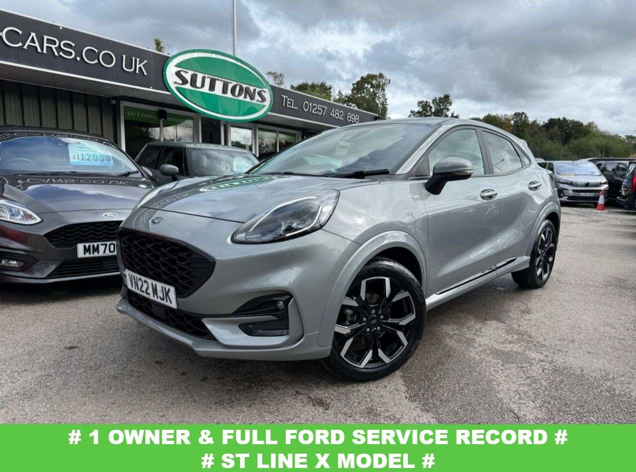 A 2022 FORD PUMA 1.0T EcoBoost MHEV ST-Line X SUV 5dr Petrol Hybrid Manual Euro 6 (s/s) (125 A 2022 FORD PUMA 1.0T EcoBoost MHEV ST-Line X SUV 5dr Petrol Hybrid Manual Euro 6 (s/s) (125