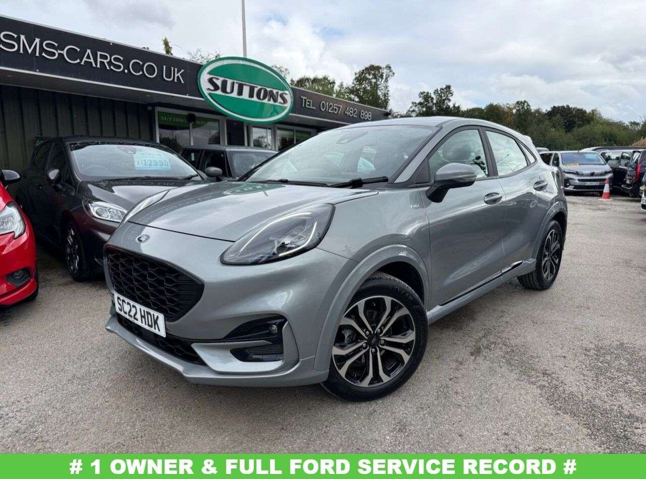 A 2022 FORD PUMA 1.0T EcoBoost MHEV ST-Line SUV 5dr Petrol Hybrid Manual Euro 6 (s/s) (125 p A 2022 FORD PUMA 1.0T EcoBoost MHEV ST-Line SUV 5dr Petrol Hybrid Manual Euro 6 (s/s) (125 p