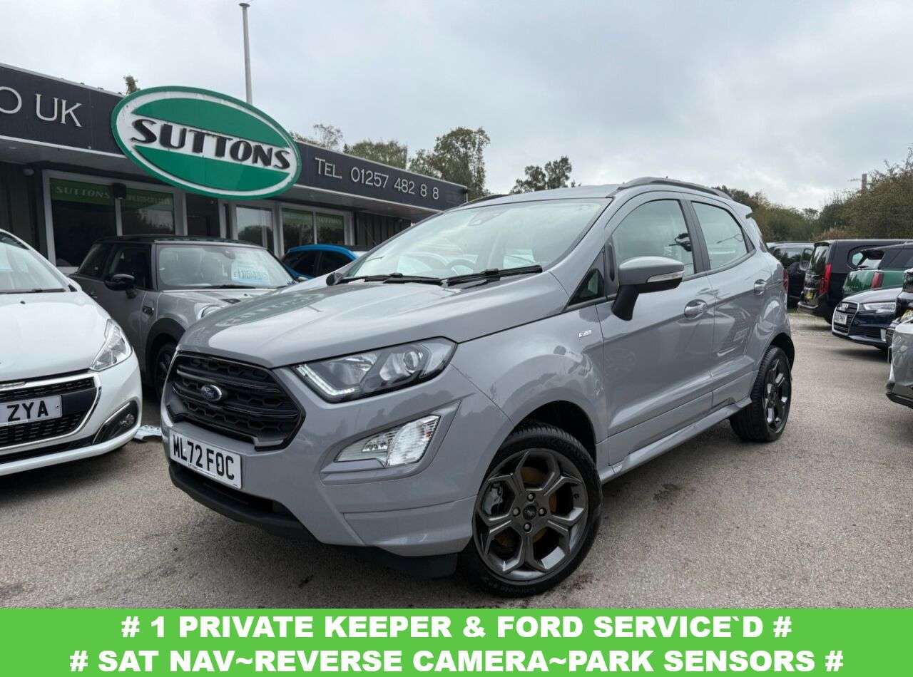 A 2022 FORD ECOSPORT 1.0T EcoBoost GPF ST-Line SUV 5dr Petrol Manual Euro 6 (s/s) (125 ps) SAT N A 2022 FORD ECOSPORT 1.0T EcoBoost GPF ST-Line SUV 5dr Petrol Manual Euro 6 (s/s) (125 ps) SAT N