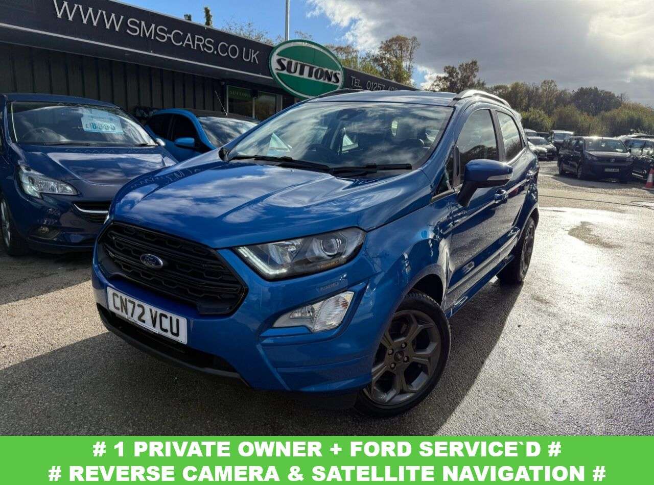 A 2022 FORD ECOSPORT 1.0T EcoBoost GPF ST-Line SUV 5dr Petrol Manual Euro 6 (s/s) (125 ps) SAT N A 2022 FORD ECOSPORT 1.0T EcoBoost GPF ST-Line SUV 5dr Petrol Manual Euro 6 (s/s) (125 ps) SAT N