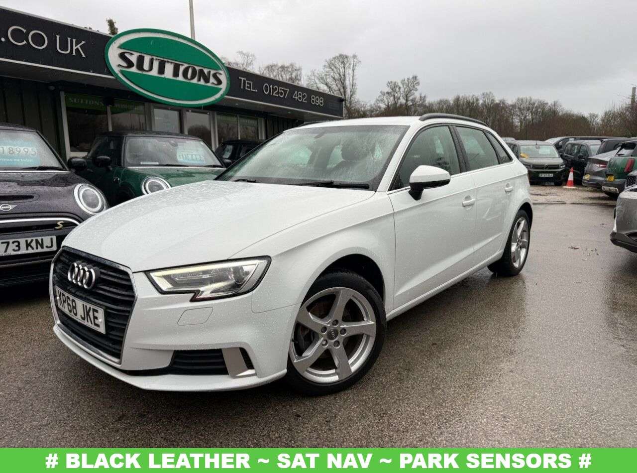 A 2019 AUDI A3 1.0 TFSI 30 Sport Sportback 5dr Petrol Manual Euro 6 (s/s) (116 ps) LEATHER A 2019 AUDI A3 1.0 TFSI 30 Sport Sportback 5dr Petrol Manual Euro 6 (s/s) (116 ps) LEATHER
