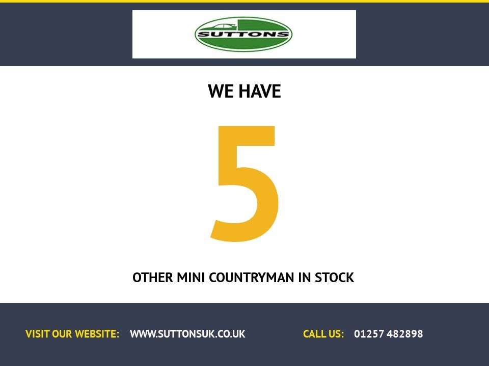A 2022 MINI COUNTRYMAN 1.5 Cooper Classic SUV 5dr Petrol Steptronic Euro 6 (s/s) (136 ps) HEATED S A 2022 MINI COUNTRYMAN 1.5 Cooper Classic SUV 5dr Petrol Steptronic Euro 6 (s/s) (136 ps) HEATED S