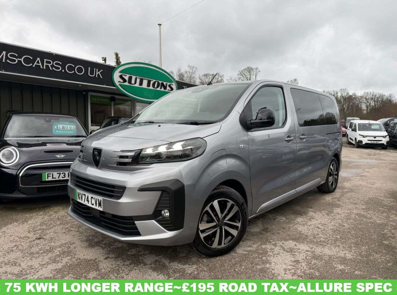 A 2024 PEUGEOT E- TRAVELLER 75kWh Allure Standard MPV 5dr Electric Auto MWB (8 Seat, 11kW Charger) (136 A 2024 PEUGEOT E- TRAVELLER 75kWh Allure Standard MPV 5dr Electric Auto MWB (8 Seat, 11kW Charger) (136