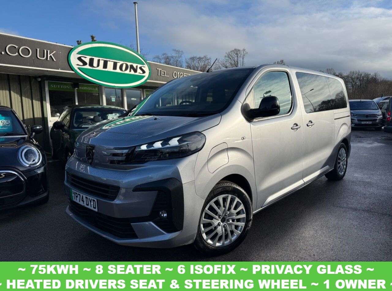 A 2024 PEUGEOT E-TRAVELLER 75kWh Active Standard MPV 5dr Electric Auto MWB (8 Seat, 11kW Charger) (136 A 2024 PEUGEOT E-TRAVELLER 75kWh Active Standard MPV 5dr Electric Auto MWB (8 Seat, 11kW Charger) (136