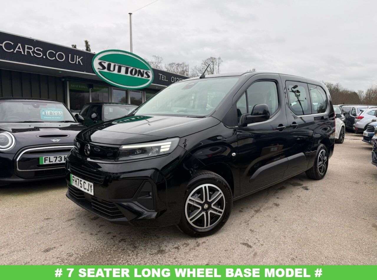 A 2026 VAUXHALL COMBO LIFE ELECTRIC 52kWh Design XL MPV 5dr Electric Auto (7.4kW Charger) (136 ps) YES ONLY 126 A 2026 VAUXHALL COMBO LIFE ELECTRIC 52kWh Design XL MPV 5dr Electric Auto (7.4kW Charger) (136 ps) YES ONLY 126