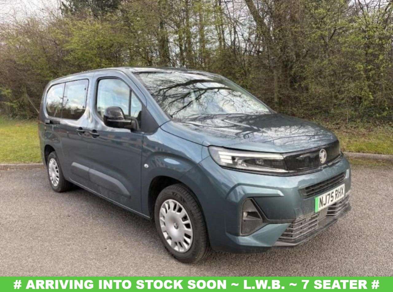 A 2026 VAUXHALL COMBO LIFE ELECTRIC 52kWh Design XL MPV 5dr Electric Auto (7.4kW Charger) (136 ps) +++ARRIVING A 2026 VAUXHALL COMBO LIFE ELECTRIC 52kWh Design XL MPV 5dr Electric Auto (7.4kW Charger) (136 ps) +++ARRIVING