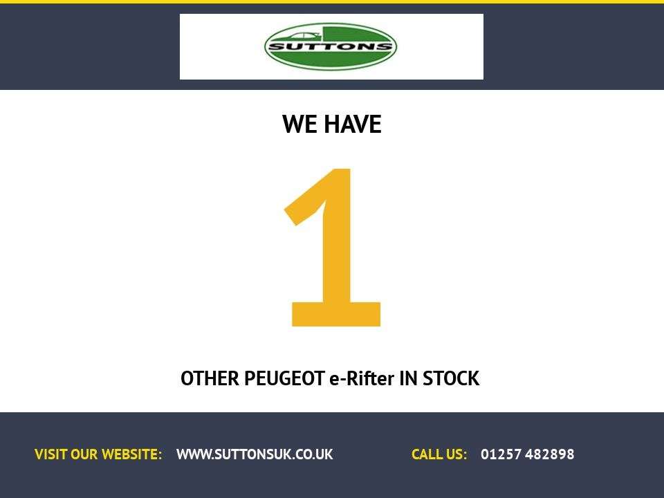 A 2026 PEUGEOT E-RIFTER 52kWh Allure Long MPV 5dr Electric Auto (7.4kW Charger) (136 ps) A 2026 PEUGEOT E-RIFTER 52kWh Allure Long MPV 5dr Electric Auto (7.4kW Charger) (136 ps)
