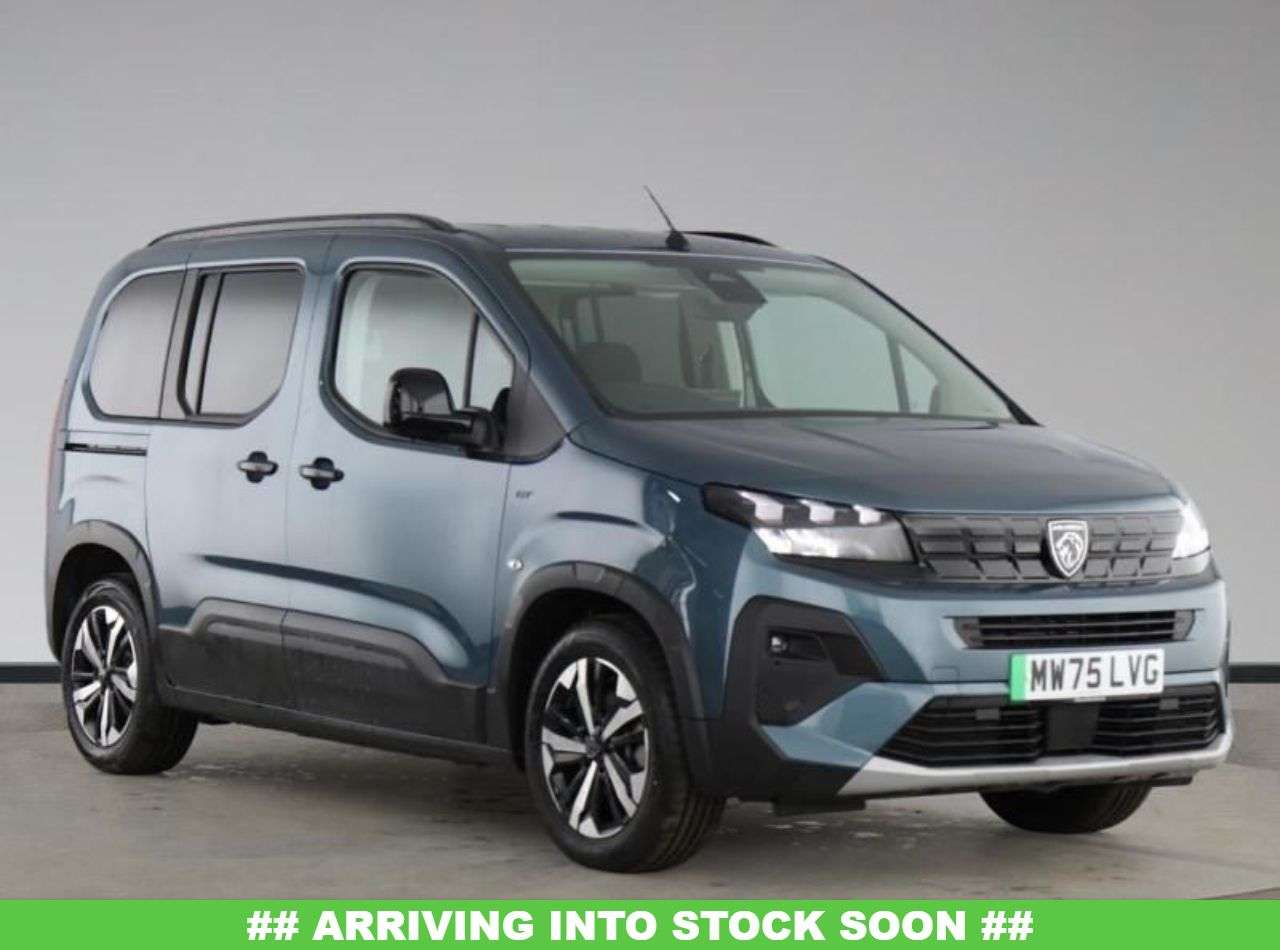 A 2025 PEUGEOT E-RIFTER 52kWh GT Standard MPV 5dr Electric Auto (7.4kW Charger) (136 ps) APPLE CAR A 2025 PEUGEOT E-RIFTER 52kWh GT Standard MPV 5dr Electric Auto (7.4kW Charger) (136 ps) APPLE CAR