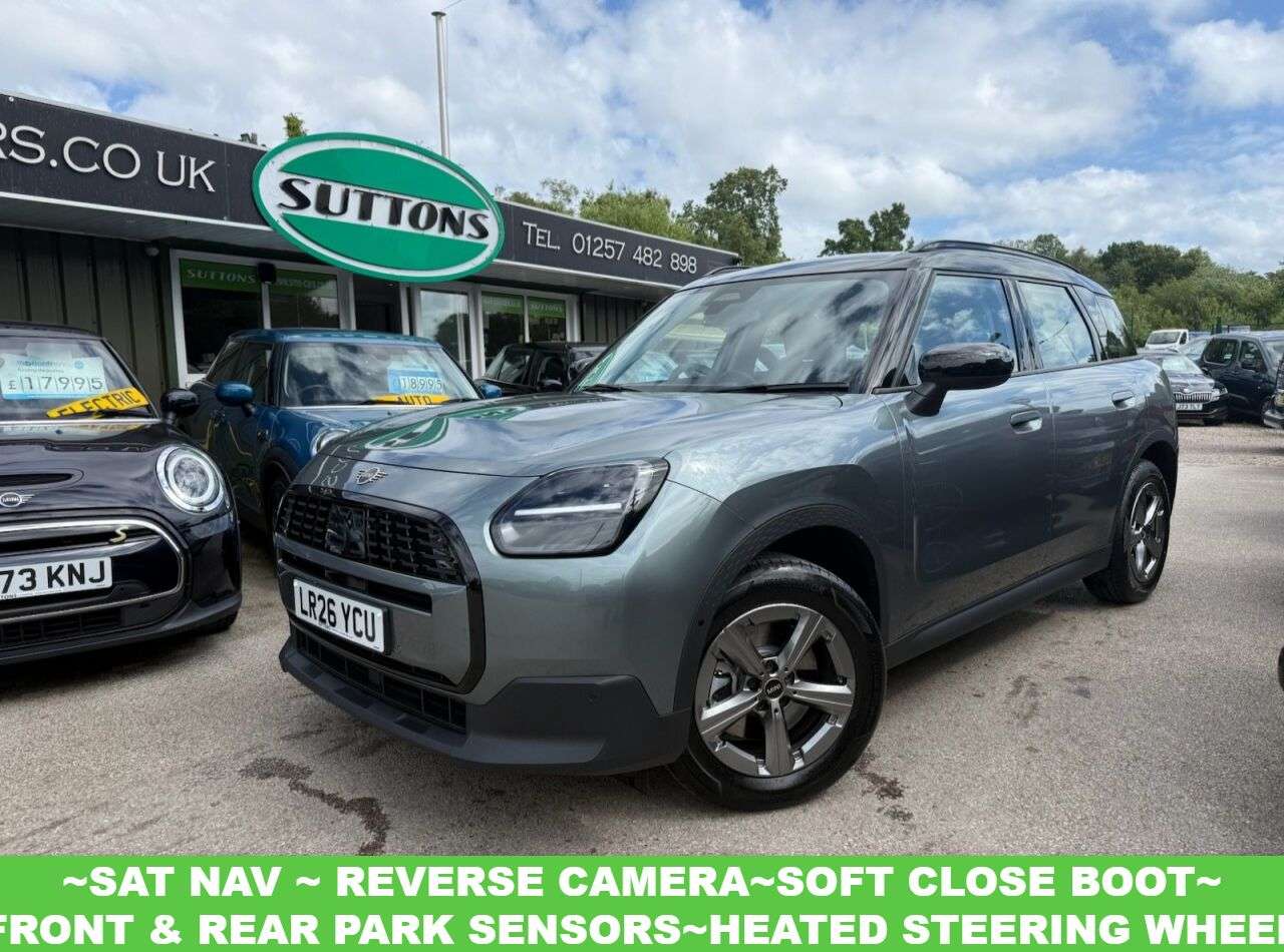 A 2026 MINI COUNTRYMAN 1.5C MHEV Classic SUV 5dr Petrol Hybrid Auto Euro 6 (s/s) (170 ps) GREAT SP A 2026 MINI COUNTRYMAN 1.5C MHEV Classic SUV 5dr Petrol Hybrid Auto Euro 6 (s/s) (170 ps) GREAT SP