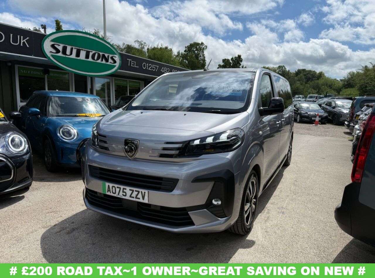 A 2025 PEUGEOT E- TRAVELLER 75kWh Allure Standard MPV 5dr Electric Auto MWB (8 Seat, 11kW Charger) (136 A 2025 PEUGEOT E- TRAVELLER 75kWh Allure Standard MPV 5dr Electric Auto MWB (8 Seat, 11kW Charger) (136