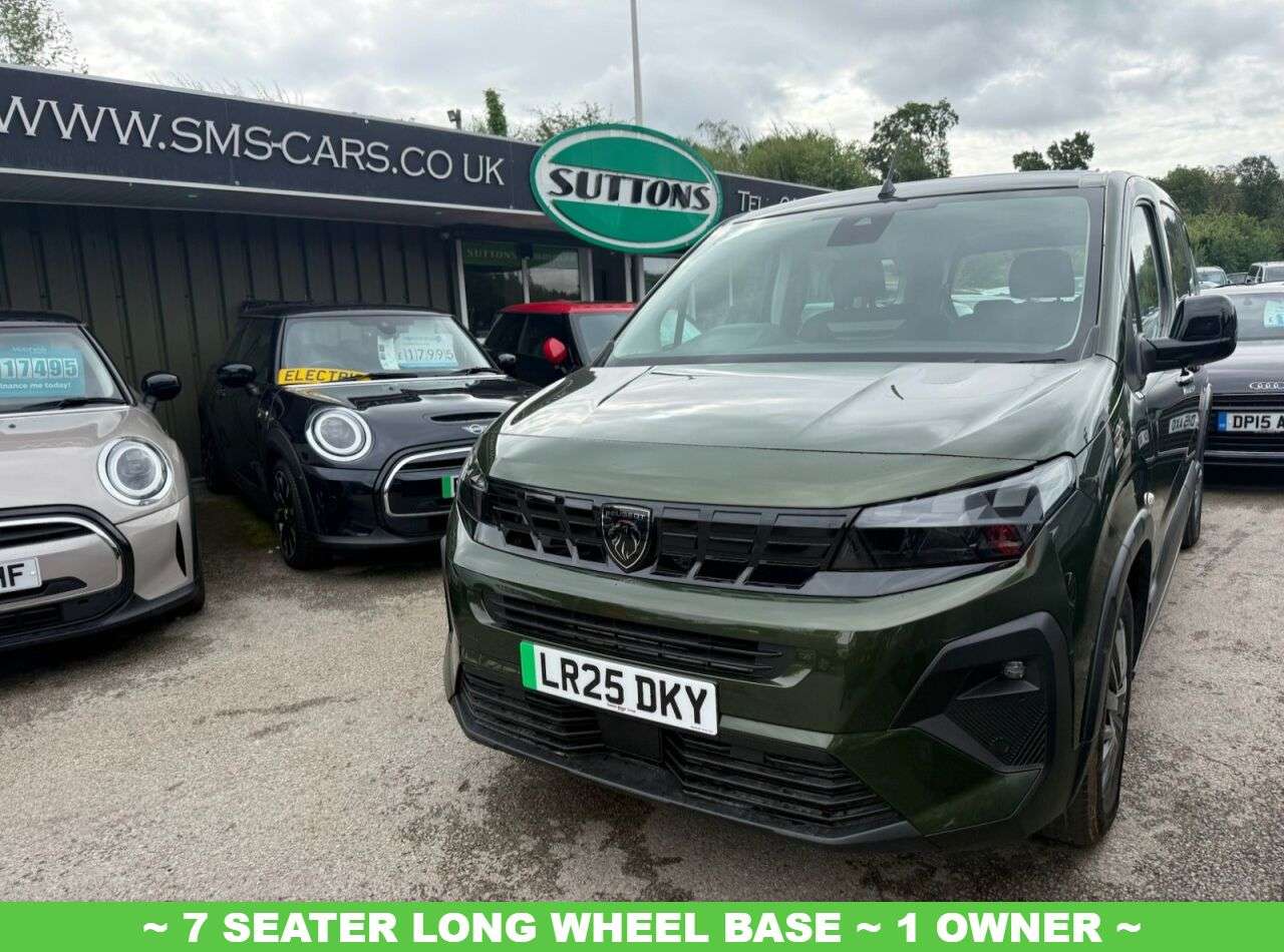 A 2025 PEUGEOT E-RIFTER 52kWh Allure Long MPV 5dr Electric Auto (11kW Charger) (136 ps) 7 SEATER & A 2025 PEUGEOT E-RIFTER 52kWh Allure Long MPV 5dr Electric Auto (11kW Charger) (136 ps) 7 SEATER &