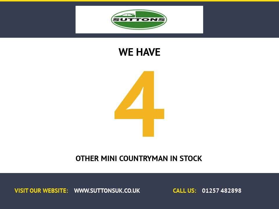 A 2021 MINI COUNTRYMAN 1.5 Cooper Classic SUV 5dr Petrol Steptronic Euro 6 (s/s) (136 ps) SAT NAV~ A 2021 MINI COUNTRYMAN 1.5 Cooper Classic SUV 5dr Petrol Steptronic Euro 6 (s/s) (136 ps) SAT NAV~