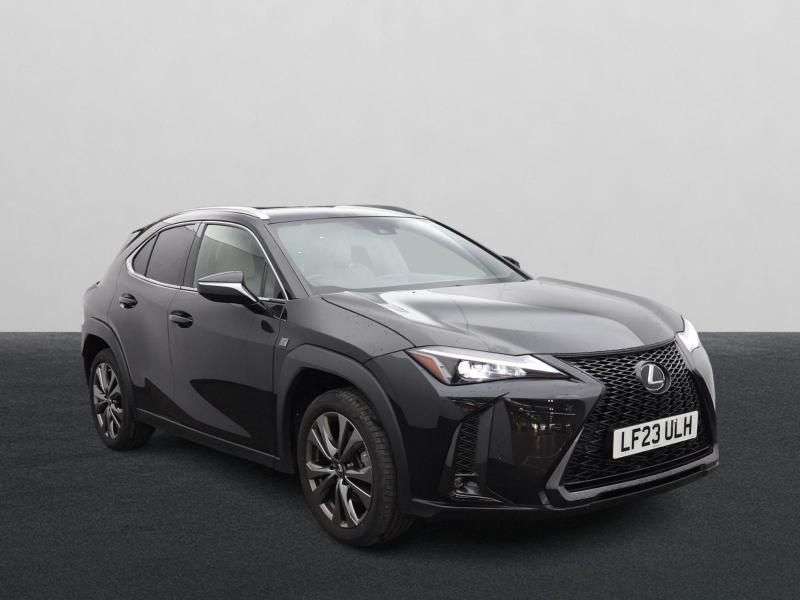A 2023 LEXUS UX 2.0 250h F Sport Design SUV 5dr Petrol Hybrid E-CVT Euro 6 (s/s) (184 ps) A 2023 LEXUS UX 2.0 250h F Sport Design SUV 5dr Petrol Hybrid E-CVT Euro 6 (s/s) (184 ps)