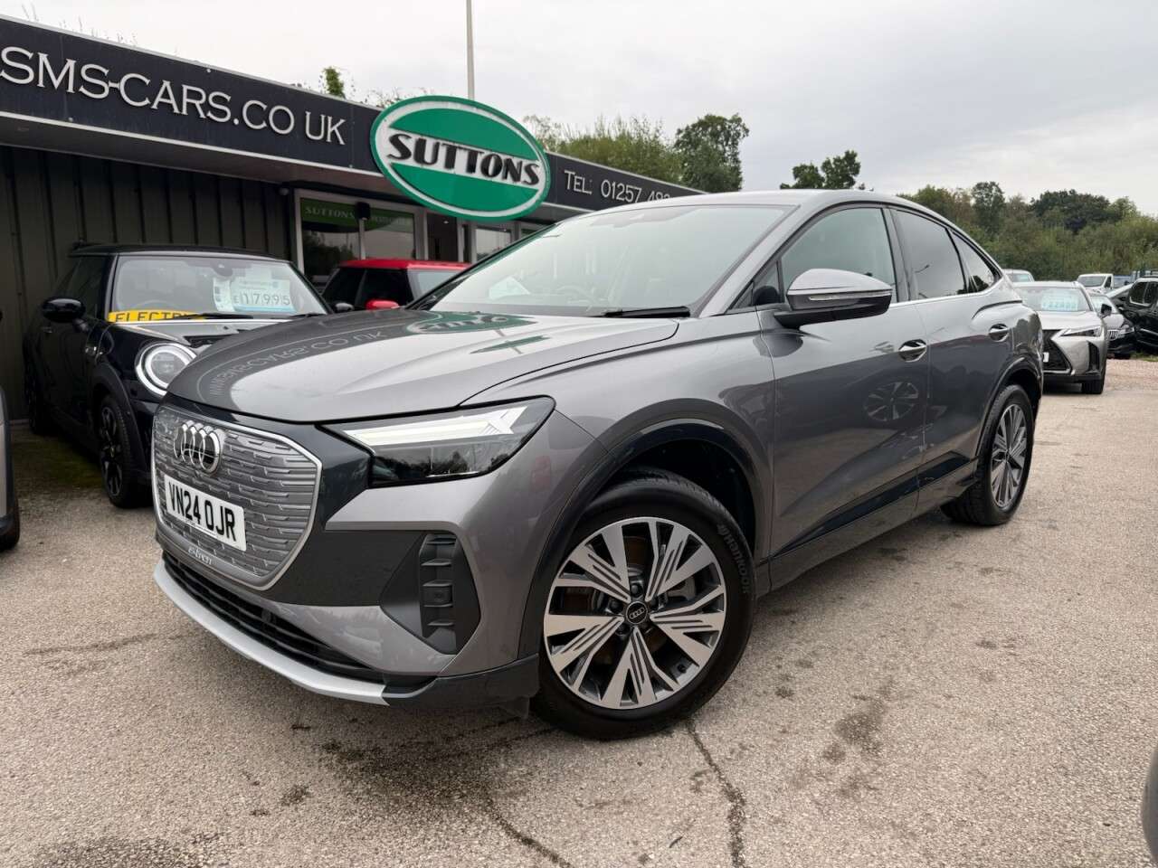 A 2024 AUDI Q4 E-TRON 45 Sport Sportback 5dr Electric Auto quattro 82kWh (286 ps) **FIRST REGISTE A 2024 AUDI Q4 E-TRON 45 Sport Sportback 5dr Electric Auto quattro 82kWh (286 ps) **FIRST REGISTE