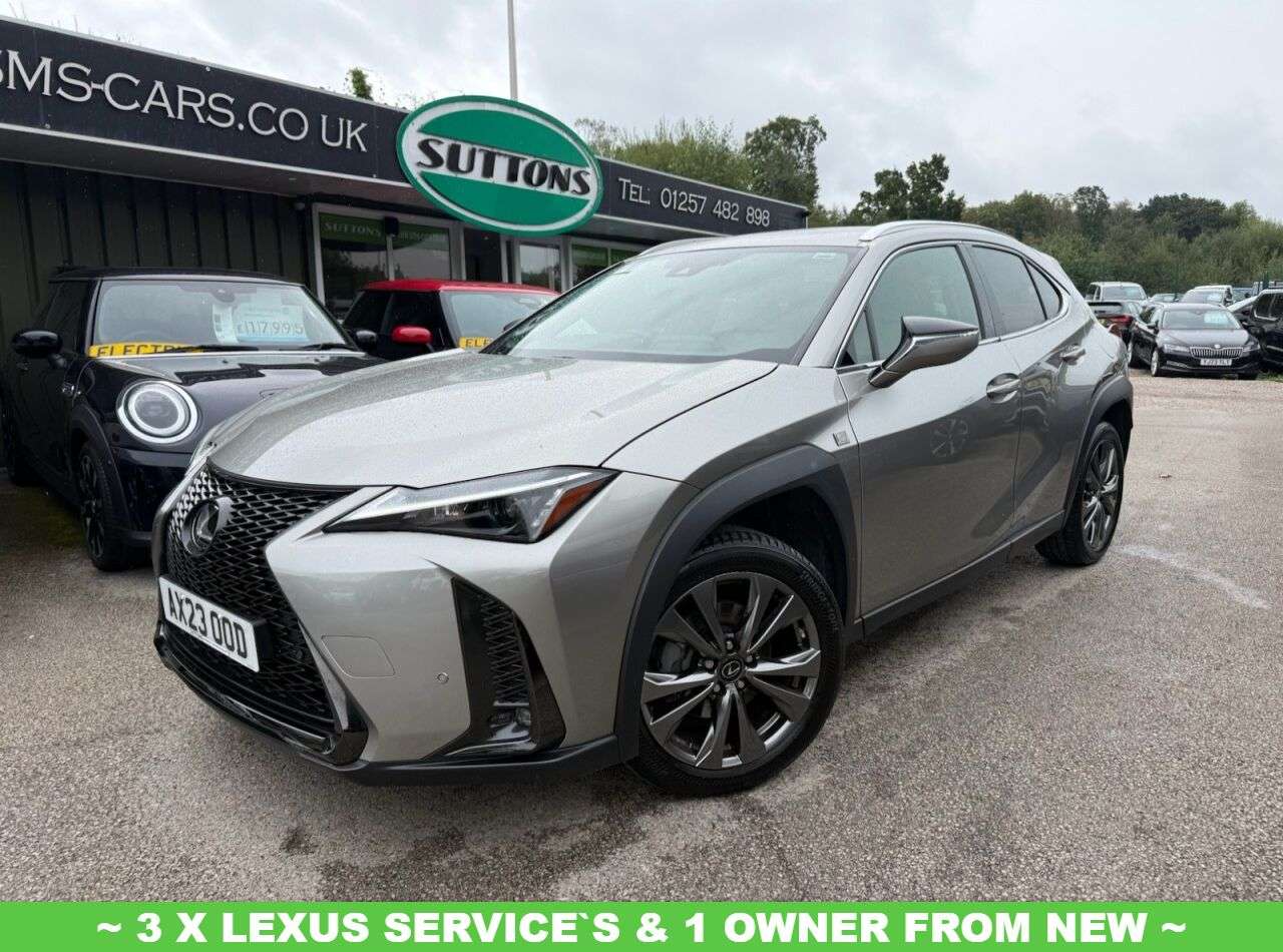 A 2023 LEXUS UX 2.0 250h F Sport Design SUV 5dr Petrol Hybrid E-CVT Euro 6 (s/s) (184 ps) 3 A 2023 LEXUS UX 2.0 250h F Sport Design SUV 5dr Petrol Hybrid E-CVT Euro 6 (s/s) (184 ps) 3