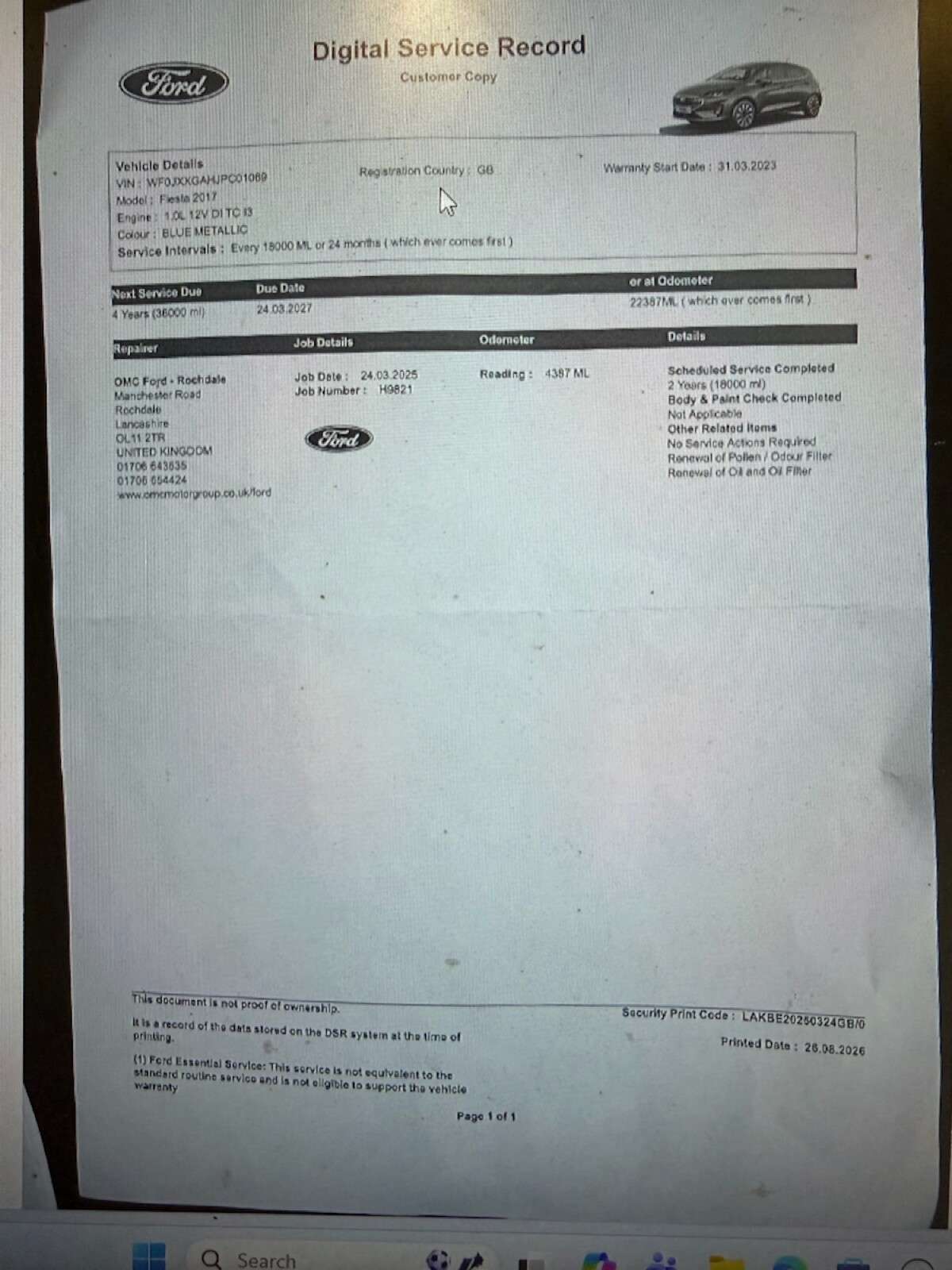 2023 FORD FIESTA 2023 FORD FIESTA