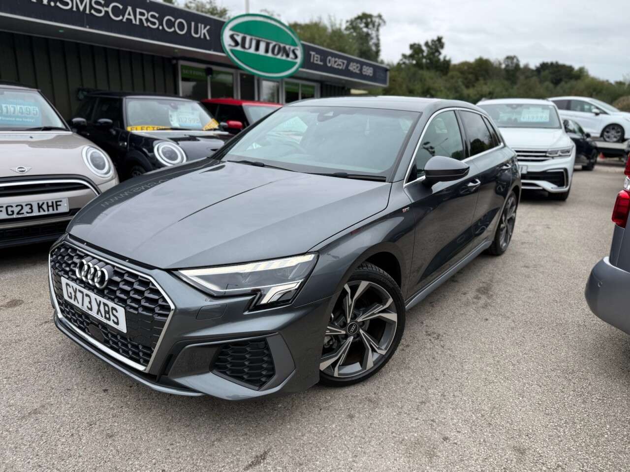 A 2023 AUDI A3 1.0 TFSI 30 S line Sportback 5dr Petrol S Tronic Euro 6 (s/s) (110 ps) AUDI A 2023 AUDI A3 1.0 TFSI 30 S line Sportback 5dr Petrol S Tronic Euro 6 (s/s) (110 ps) AUDI
