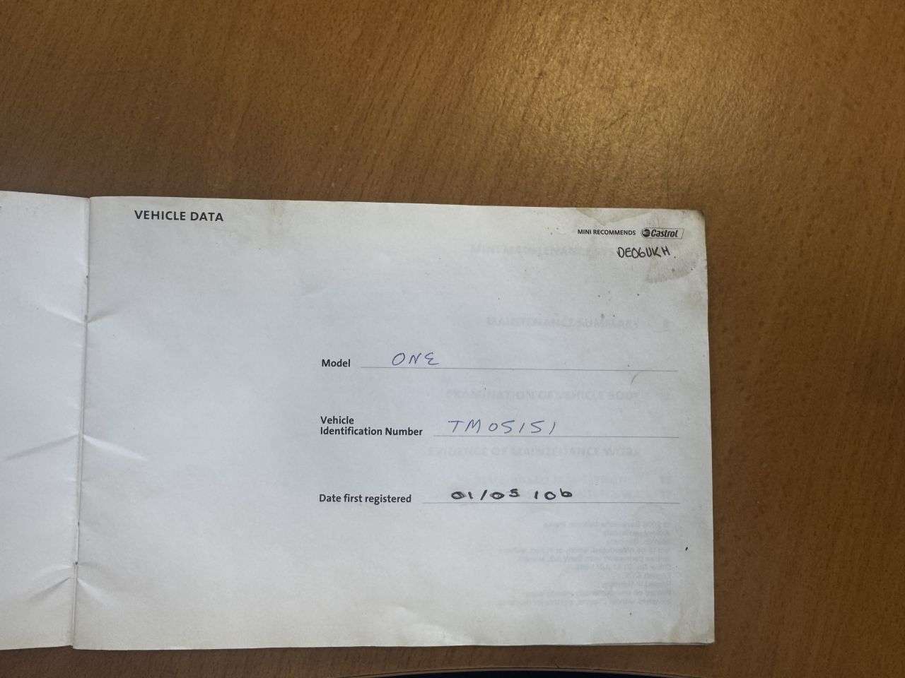 2006 MINI HATCH 2006 MINI HATCH