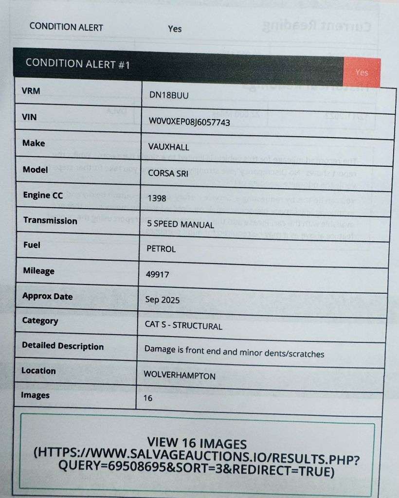 2015 VAUXHALL CORSA 2015 VAUXHALL CORSA