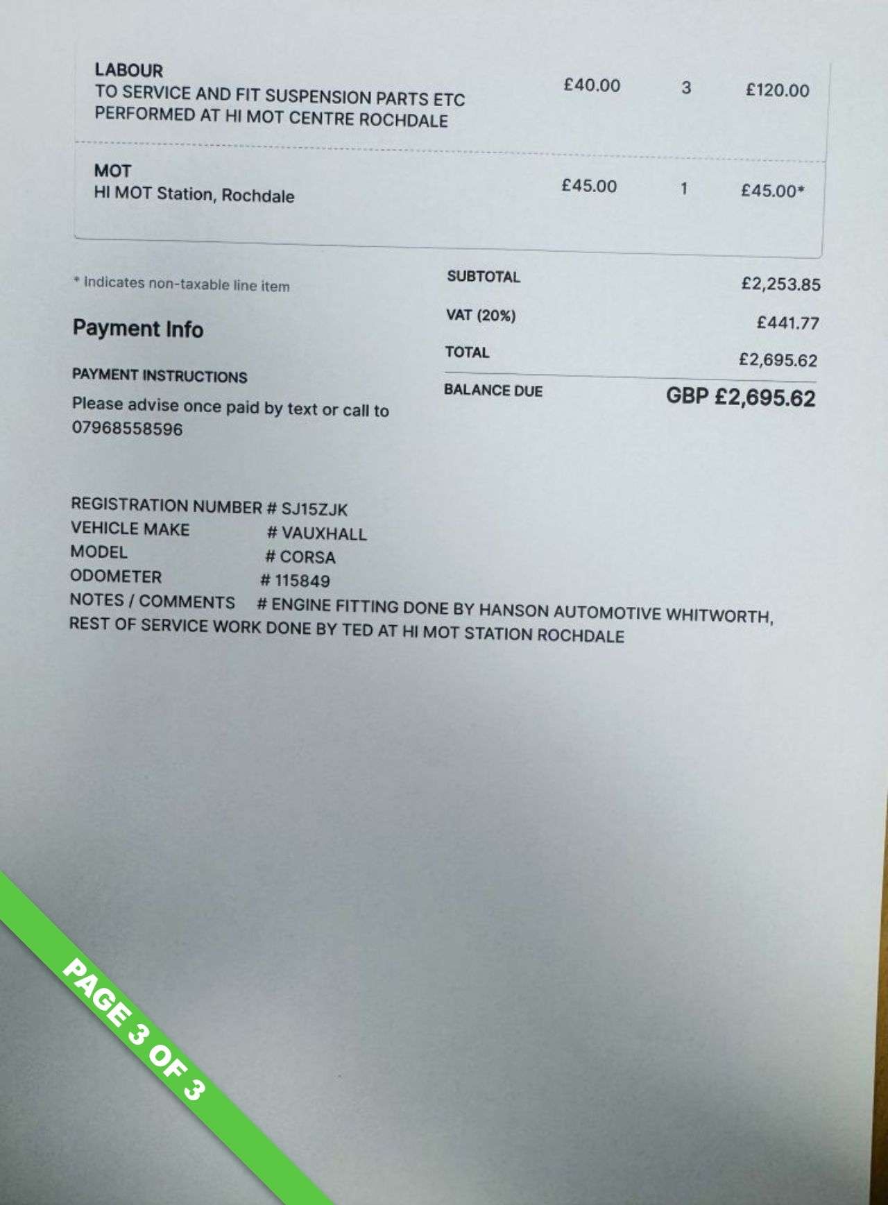 2015 VAUXHALL CORSA 2015 VAUXHALL CORSA