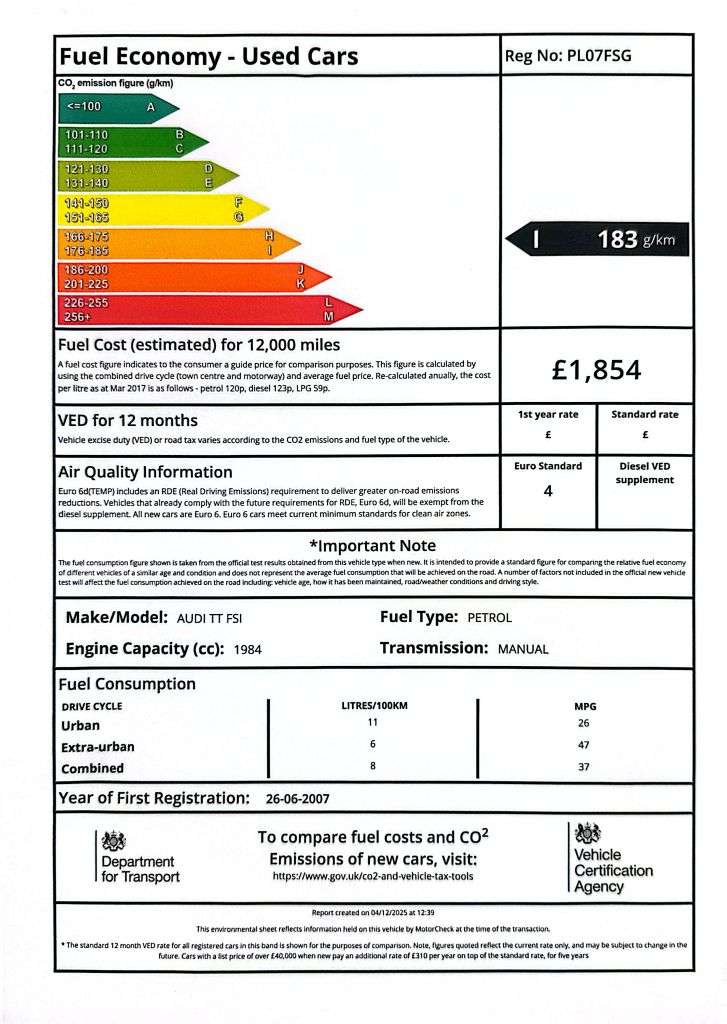 2007 AUDI TT 2007 AUDI TT