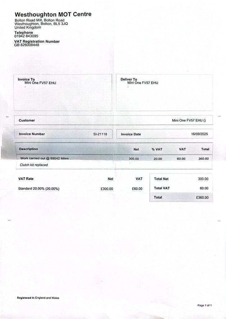 2007 MINI HATCH 2007 MINI HATCH