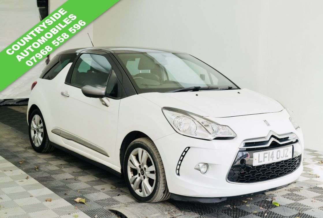 A 2014 CITROEN DS3 1.6 VTi DStyle Hatchback 3dr Petrol Manual Euro 5 (120 ps) 3 MONTH WARRANTY A 2014 CITROEN DS3 1.6 VTi DStyle Hatchback 3dr Petrol Manual Euro 5 (120 ps) 3 MONTH WARRANTY