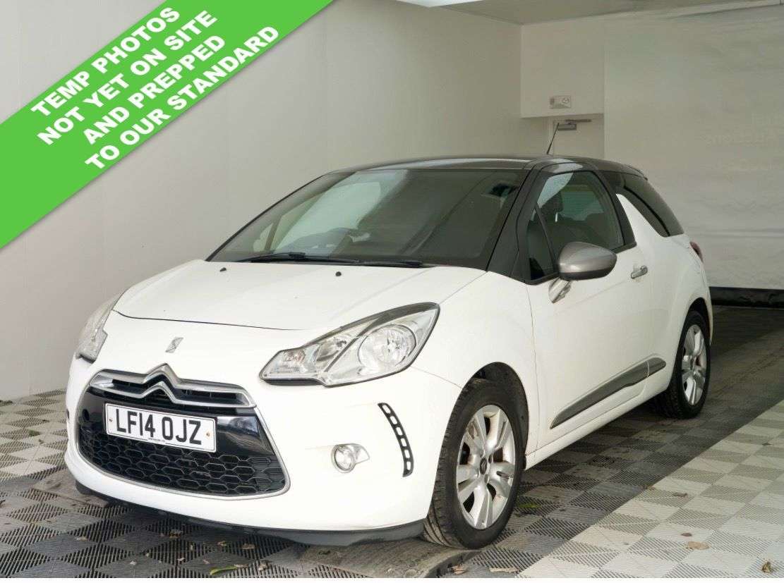 A 2014 CITROEN DS3 1.6 VTi DStyle Hatchback 3dr Petrol Manual Euro 5 (120 ps) 3 MONTH WARRANTY A 2014 CITROEN DS3 1.6 VTi DStyle Hatchback 3dr Petrol Manual Euro 5 (120 ps) 3 MONTH WARRANTY