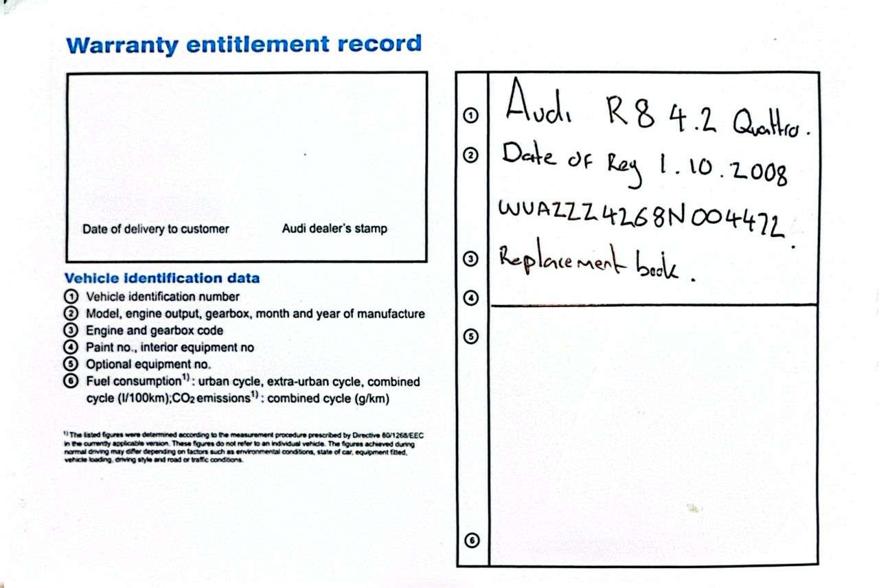 2008 AUDI R8 2008 AUDI R8