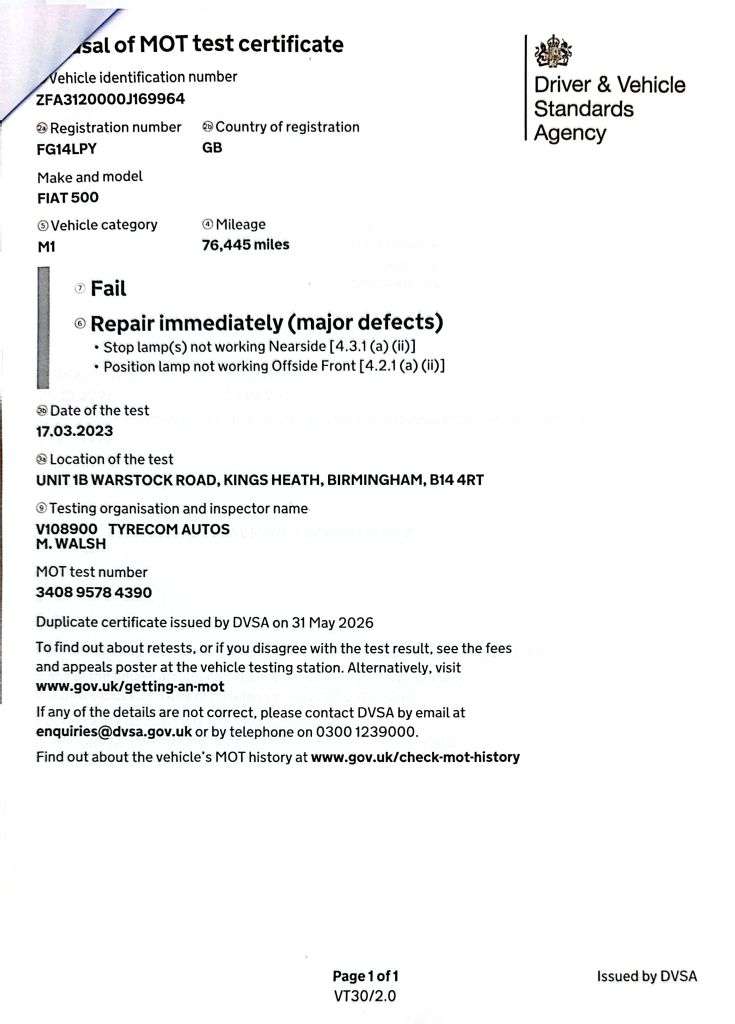 2014 FIAT 500 2014 FIAT 500