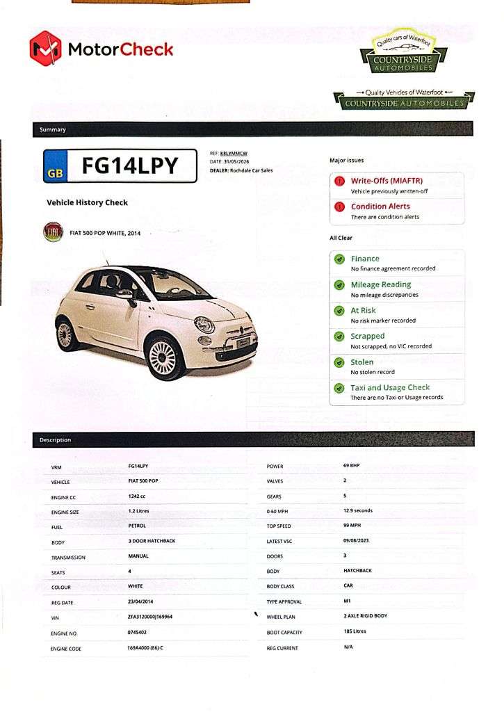 2014 FIAT 500 2014 FIAT 500