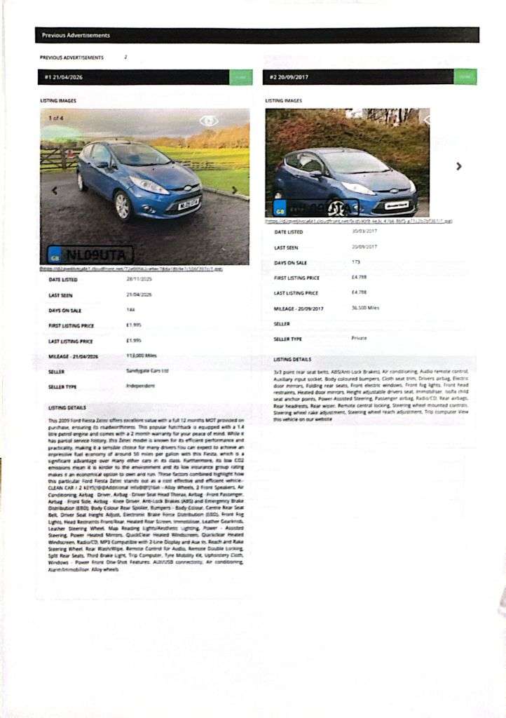 2009 FORD FIESTA 2009 FORD FIESTA