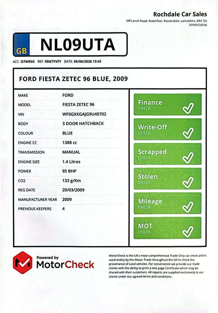 2009 FORD FIESTA 2009 FORD FIESTA