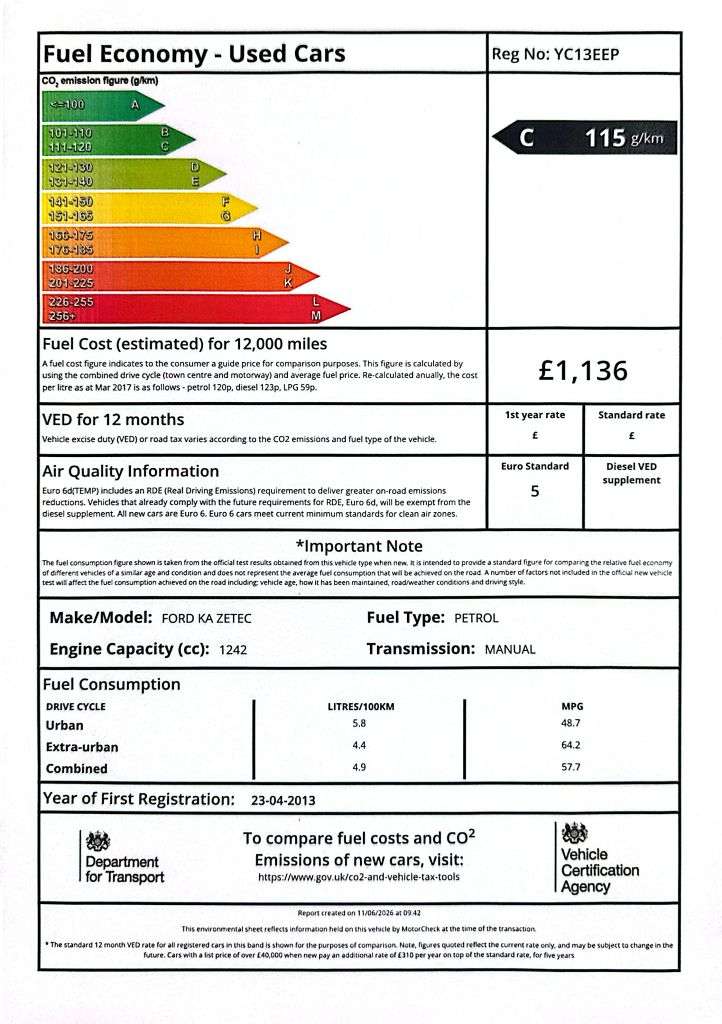 2013 FORD KA 2013 FORD KA