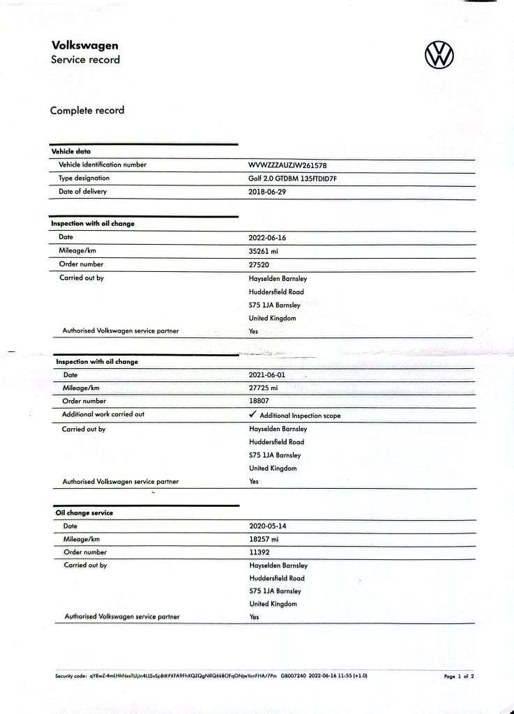 2018 VOLKSWAGEN GOLF 2018 VOLKSWAGEN GOLF