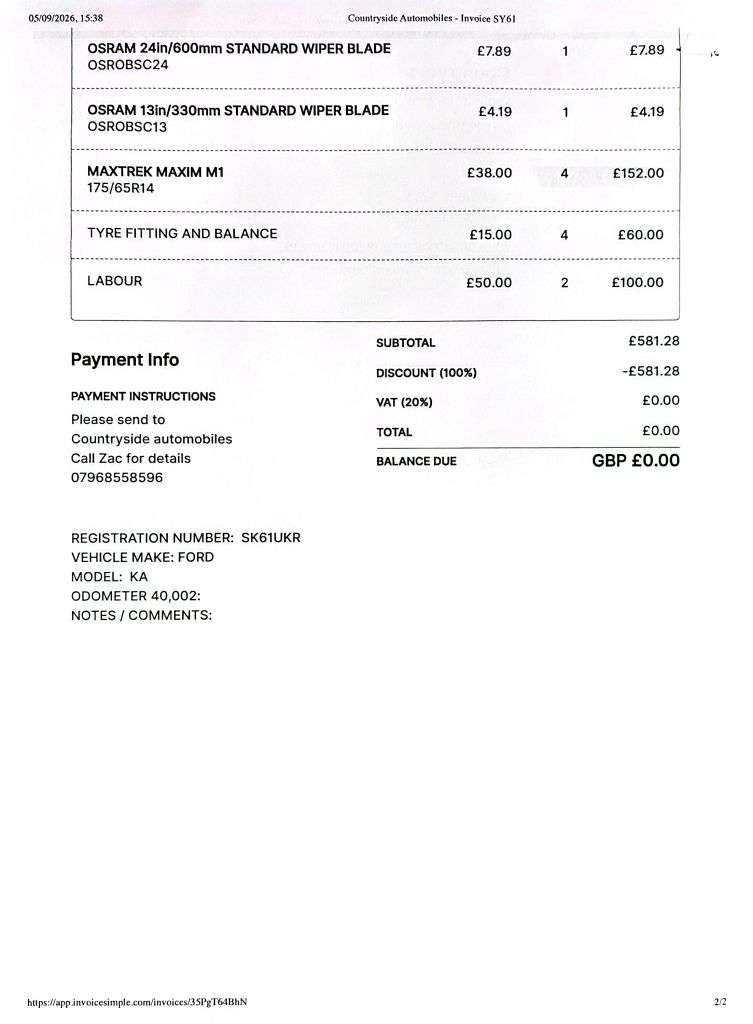 2011 FORD KA 2011 FORD KA