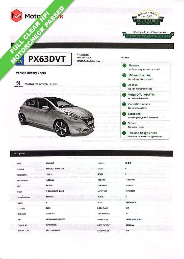 2013 PEUGEOT 208 2013 PEUGEOT 208