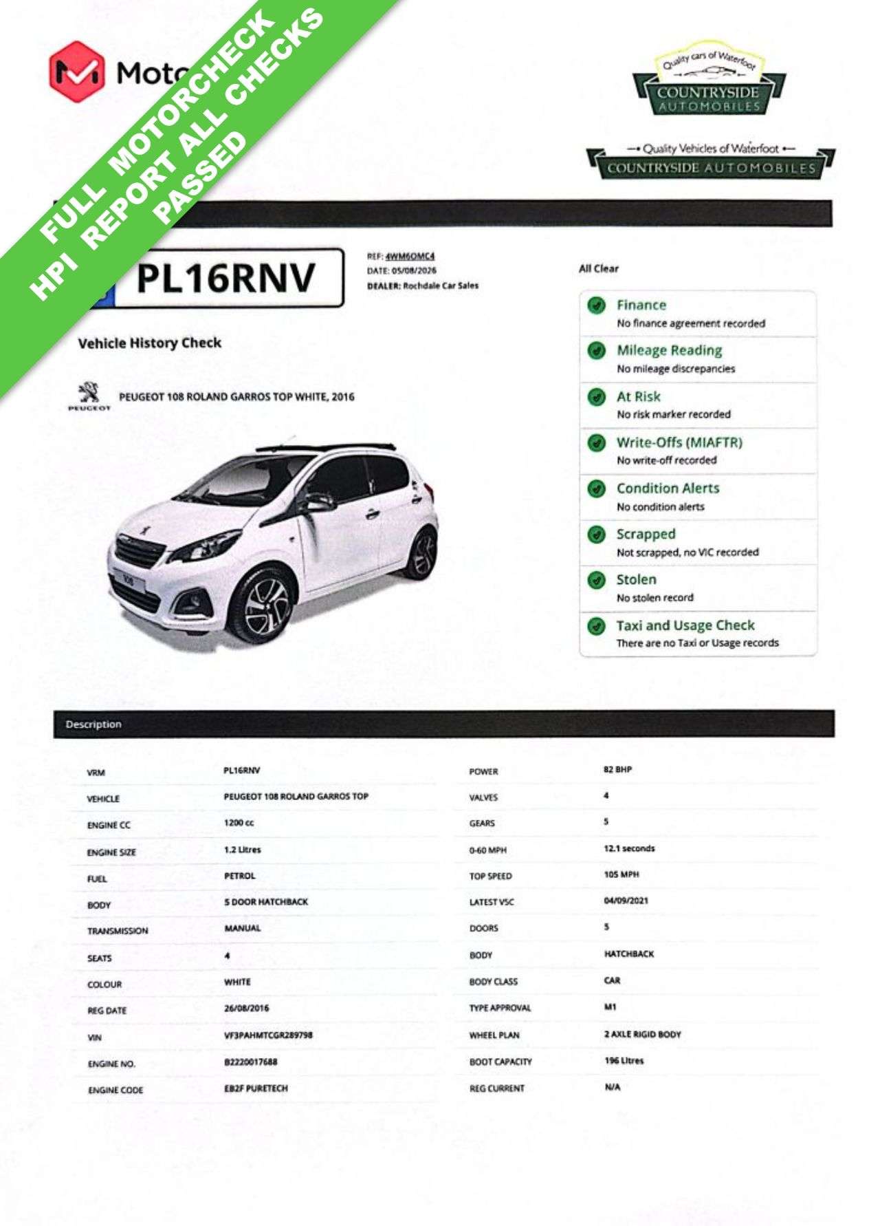 2016 PEUGEOT 108 2016 PEUGEOT 108